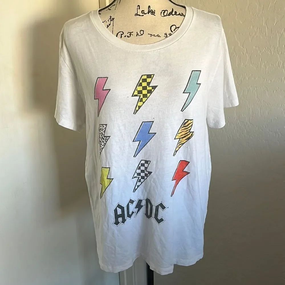 AC/DC White Graphic Shirt